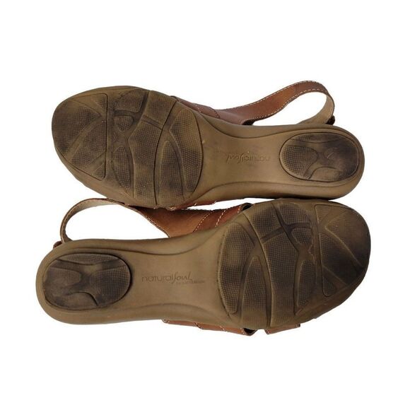 Natural Soul by Naturalizer Cayenne Leather Slingback Sandals (Size 6.5M) - Picture 7 of 10